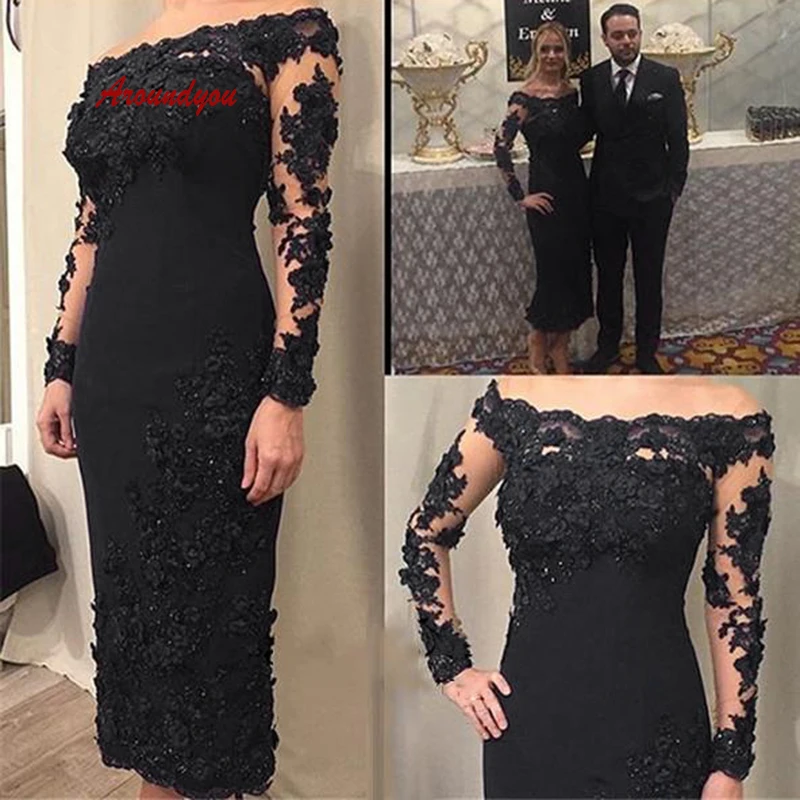 Lange Mouwen Lace Moeder Van De Bruid Jurken Voor Bruiloften Party Plus Size Sexy Avondjurken Bruidegom Godmother Diner Jurken Lange Mouwen Lace Moeder Van De Bruid Jurken Voor Bruiloften Party Plus Size Sexy Avondjurken Bruidegom Godmother Diner Jurken