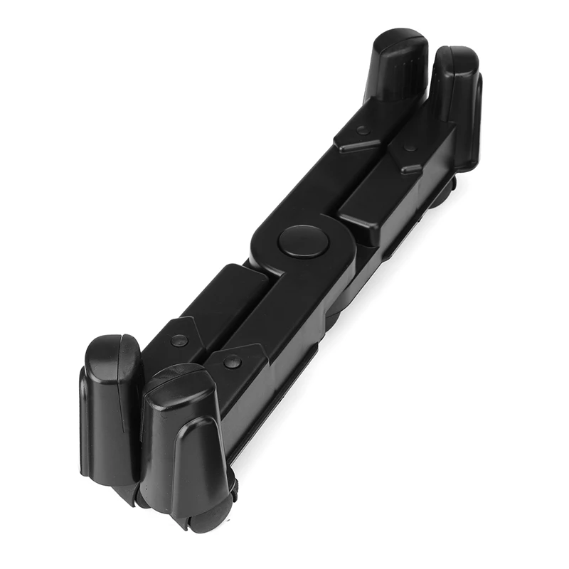  Pc Black Computer Adjustable Cpu Stand Abs Plastic tower Case Holder with Swivel Mobile Castors Whe