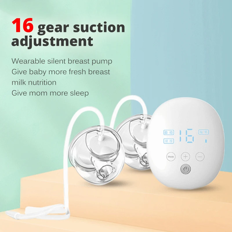 Double Electric Breast Pump Charged Easy Carry Outdoors Milk Pump USB  Wearable Hands-Free Portable Milk Extractor BPA free the best breast pumps