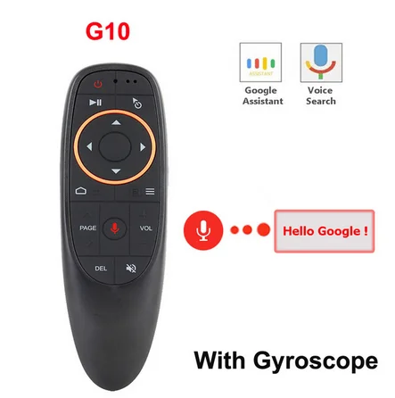 G10S G10 голосовой пульт дистанционного управления 2,4G и USB беспроводной микрофон гироскоп ИК обучение для Android tv box T9 H96 Max X96 мини воздушная мышь - Цвет: G10S