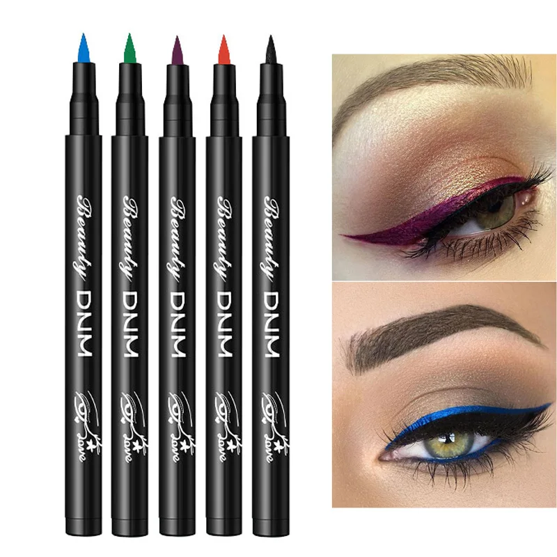 

12 Color Matte Liquid Eyeliner Pencil Colorful Waterproof Long-lasting Cosmetics Make Up Green Blue Eye Liner Pen Makeup Tools