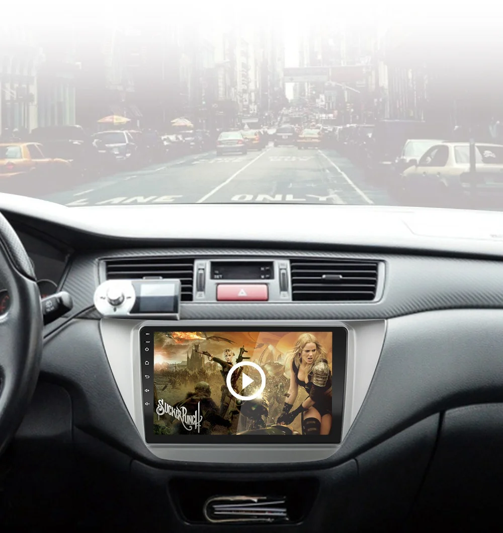 Android 8.1GO 9 дюймов 2Din автомобильный Радио Стерео gps навигатор плеер для Mitsubishi Lancer ix2006-2010 стерео WiFi ips плеер