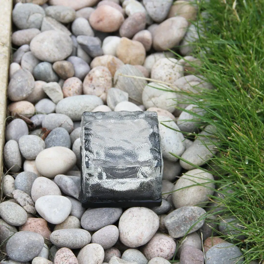 Ice blocks of solar energy lamp, solar glass lamp solar floor tile lamp cross-border for amazon