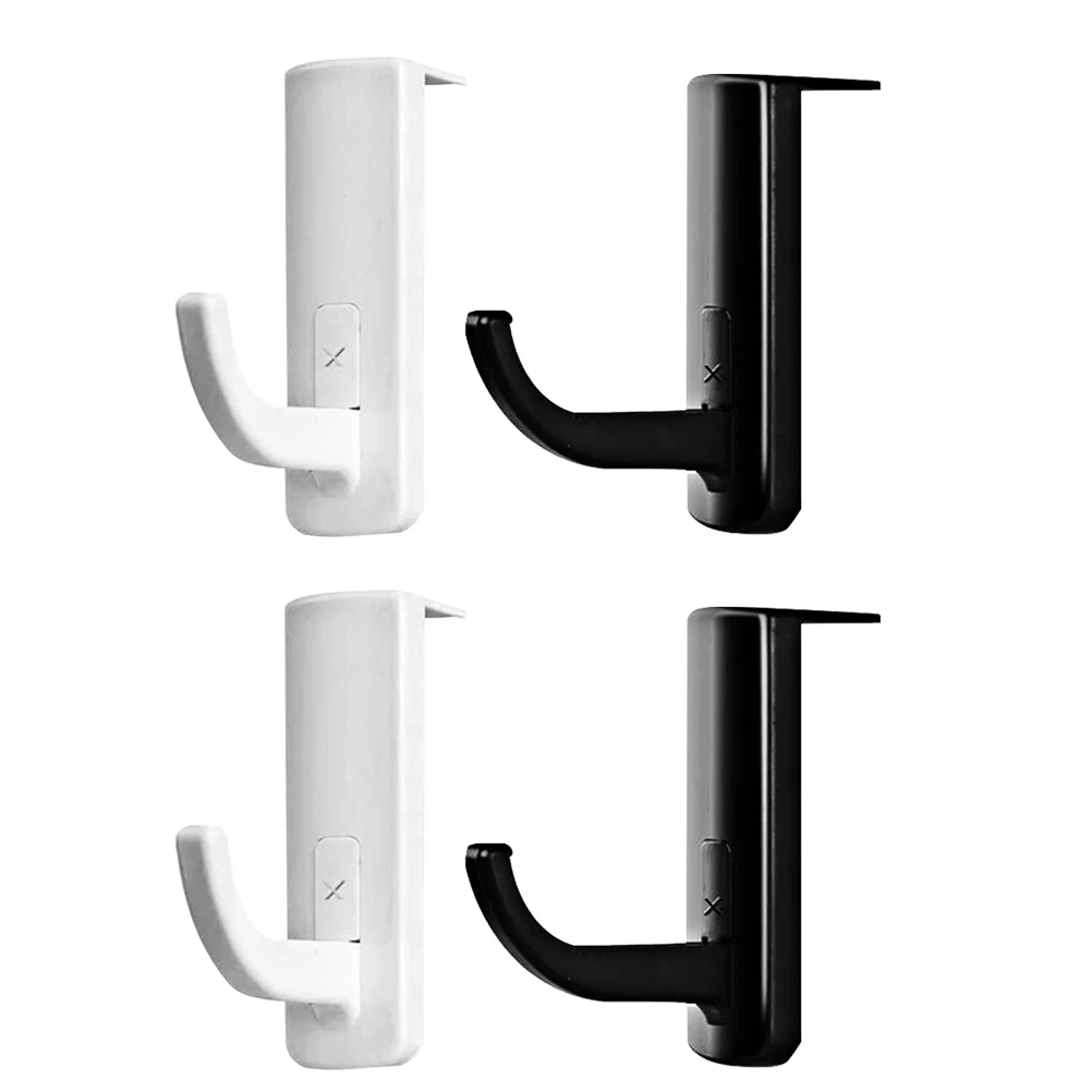 

4pcs Headphone Holder Self Adhesive Earphone Hooks for School Internet Cafe Home