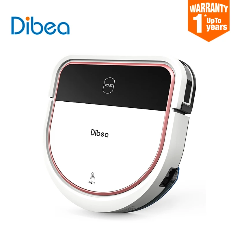 Dibea D500A Pro робот-пылесос для дома автоматическая развертка влажная Швабра моющая пыль стерилизовать Смарт планируемый wifi приложение карта - Цвет: D500A-Pro