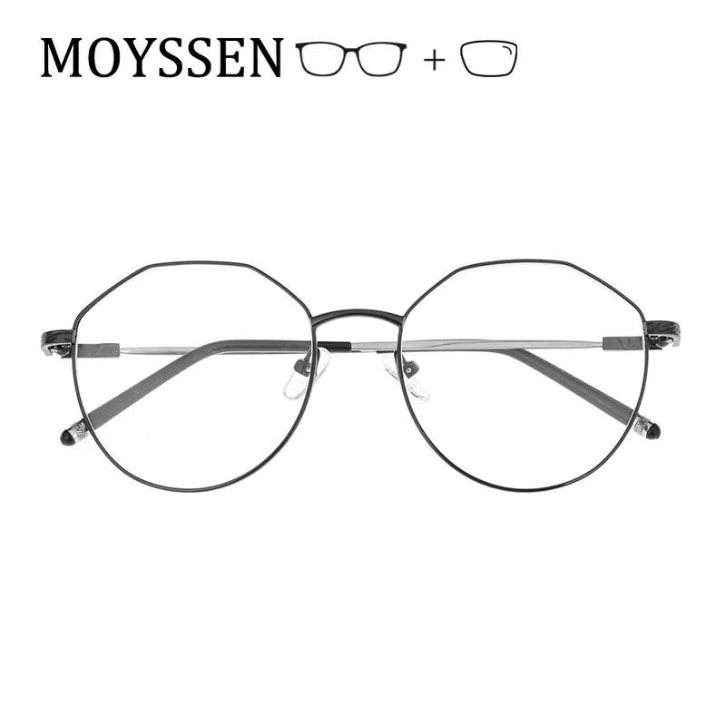 

Oversize Big Round Irregular Polygon Light Metal Eyeglasses Women Men Prescrition Myopia Presbyopia Reading Glasses Male Female