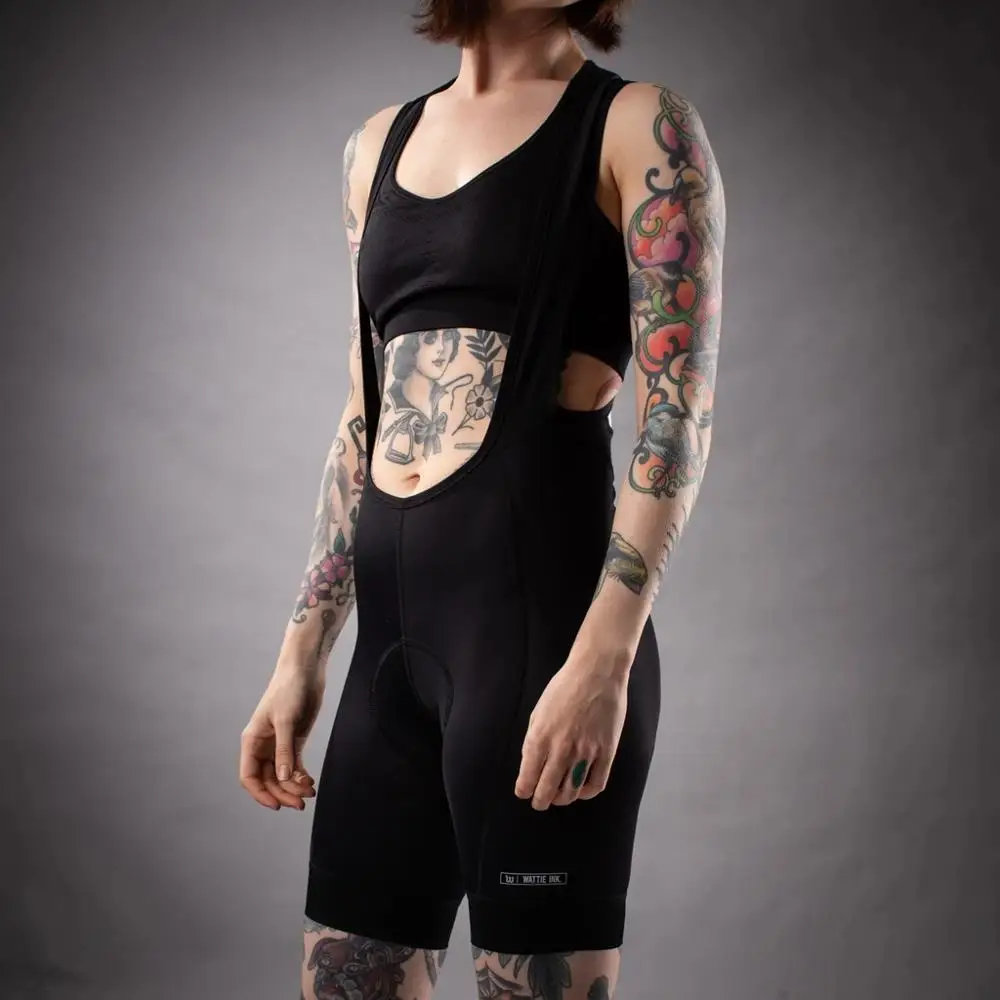 bib shorts Wattie чернила для женщин Велосипеды Биб шорты Штаны женский bretelle culotte ciclismo человек паук ciclismo hombre culote - Цвет: bib shorts