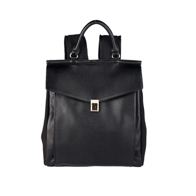 Новые модные мужские рюкзаки высокое качество кожа и холст мужской Корейский