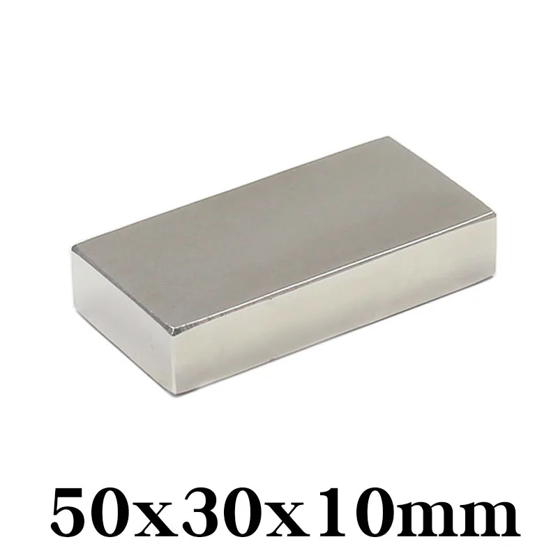 1/3/5 шт. NdFeB прямоугольный магнит f 50 мм x 30 10 N35 сверхсильный неодимовый 50*30*10