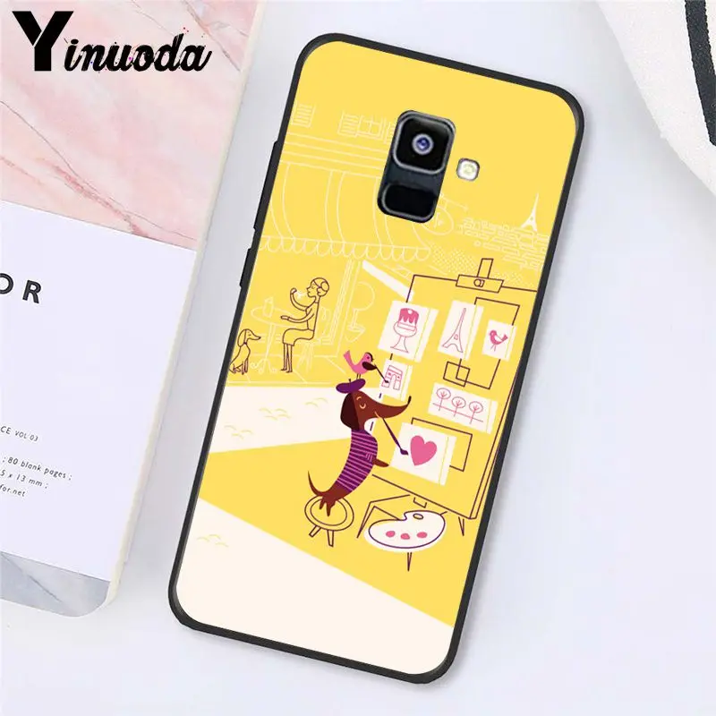 A15 Yinuoda мультфильм Животные собаки таксы, чехол для телефона для samsung Galaxy A7 A50 A70 A20 A30 A40 A8 A6Plus A8Plus A9 - Цвет: A15