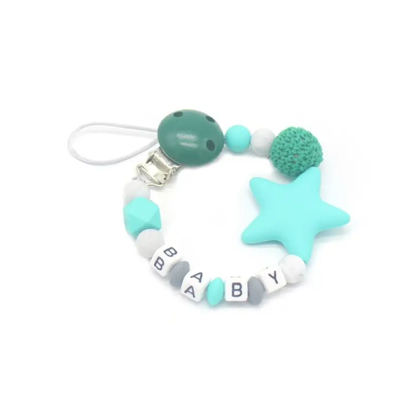 Anti-mute Silicone Pacifier Clip Chain with Baby Products