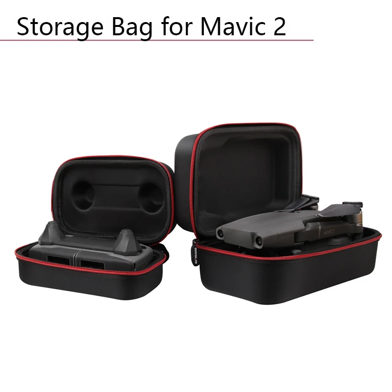 Promo QIA Portable PU Leather Waterproof Wear-resistant Case Shoulder Bag for DJI Mavic 2 Pro Zoom Mavic Mini Drone Body Remote Controller 