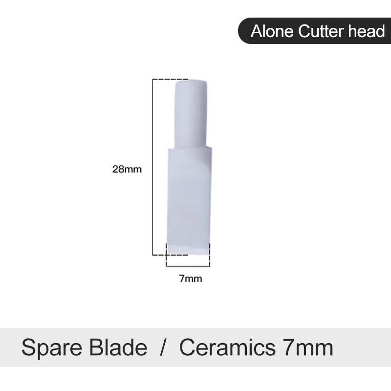 OnlyBlade 7mmCeramic Кожаный ручной инструмент, Вращающийся Поворотный нож, инструмент для нарезки керамических ножей, идеально подходит для ручной работы, кожа с дополнительным углом и лезвиями - Цвет: OnlyBlade 7mmCeramic