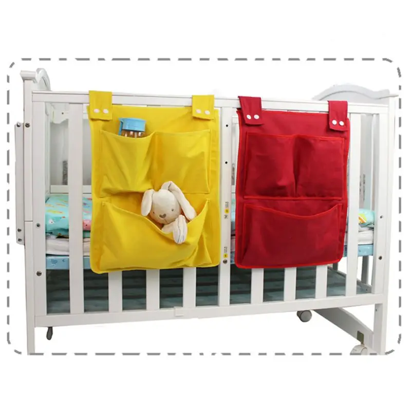 Мультяшные детские комнаты висячая сумка для хранения карман для пеленок для новорожденных Детская кроватка набор Детская кроватка кровать кроватка Органайзер игрушка 45*35 см