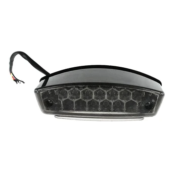 

21 LED Motorcycle Smoked Tail Rear Light Fender Brake Light Turn Signal Light for Moto Bobber Chopper