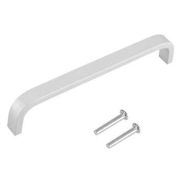 Aluminum Alloy Door Handles Matte Surface Hardware For Kitchen Cabinet Furniture 128mm Solid Screws Furniture Hardware