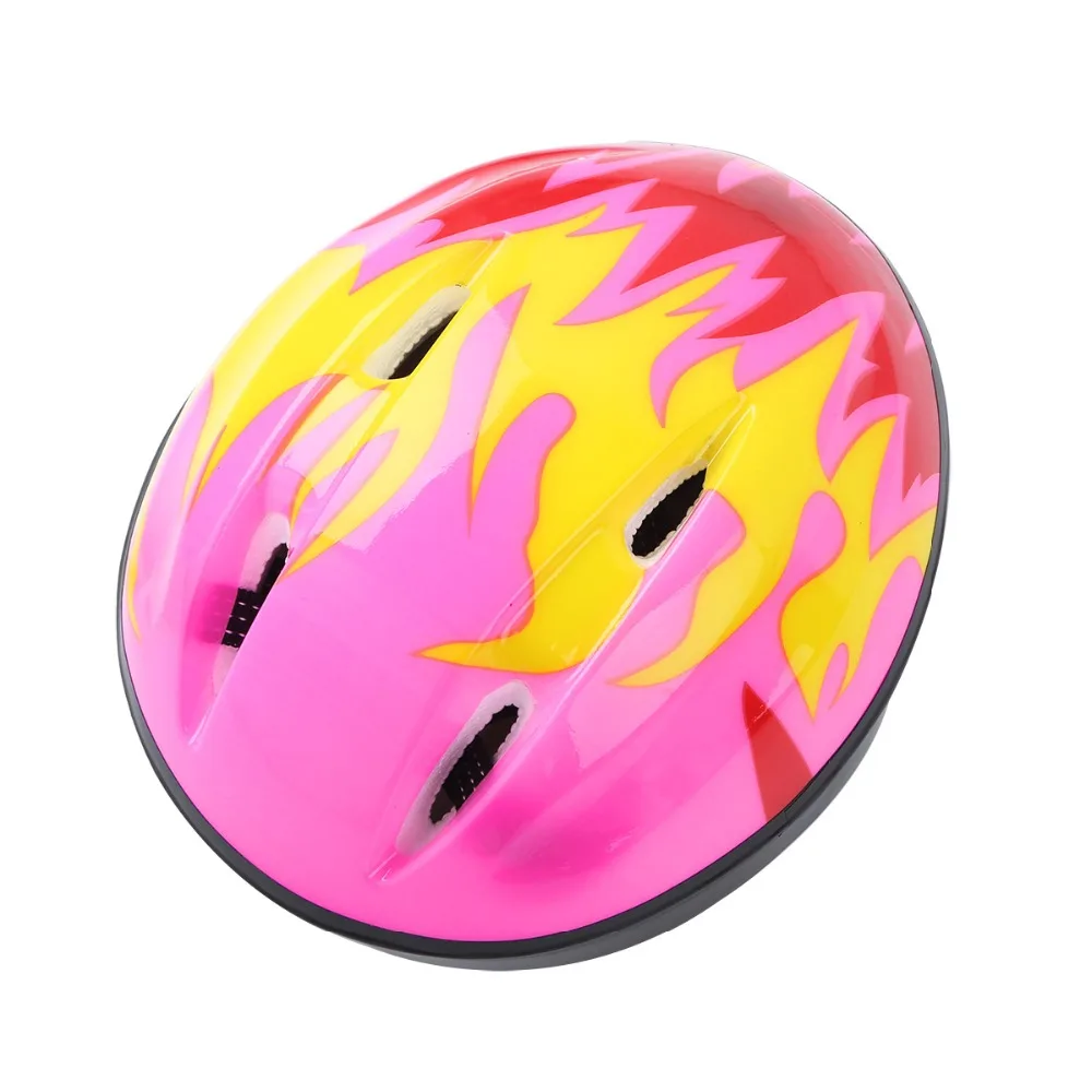 7Pcs Kids Bicycle Helmet Protective Gear Outfit Knee Wrist Guard Elbow Pad Set for Scooter Skateboard Roller Skating Cycling