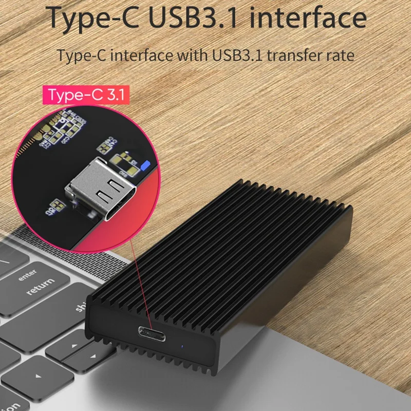 Blueendless M.2 Nvme охлаждающий корпус Ssd type C 3,1 Высокоскоростная передача Алюминиевый жесткий диск охлаждающий чехол