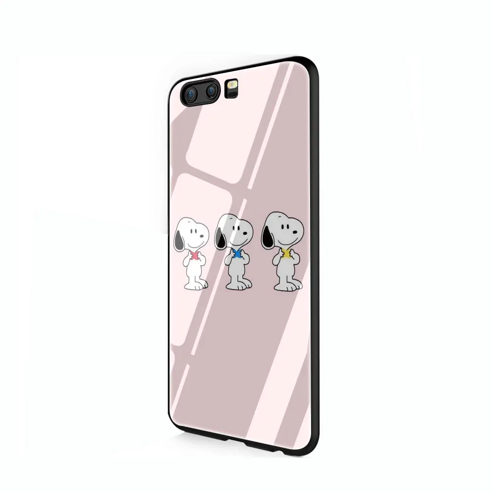 EWAU арахис шаблон закаленное стекло чехол для телефона huawei mate P 10 20 30 Lite Pro Y9 Honor 8X 7A - Цвет: G7
