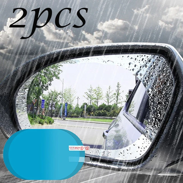 2Pcs Auto Rückspiegel Fenster Film Wasserdichte Anti-Nebel Regen-Proof  Schutz Auto Aufkleber Regen Abdeckung Fenster auto Spiegel Klar - AliExpress