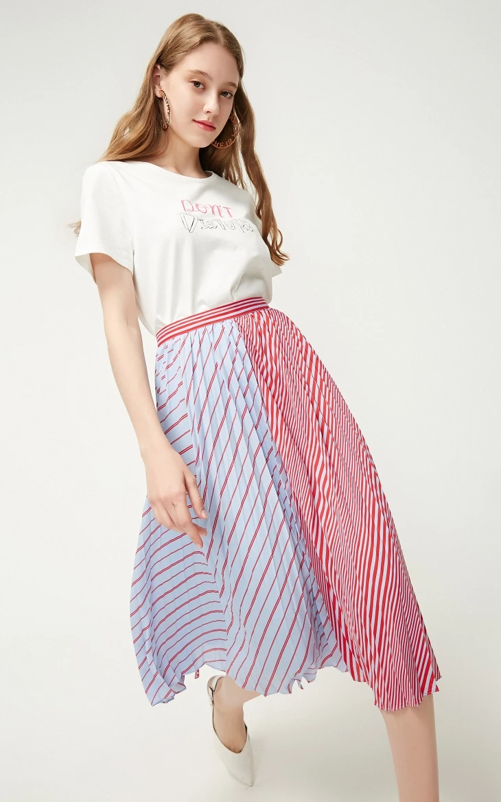 Vero Moda Женская Полосатая юбка средней длины | 319116558
