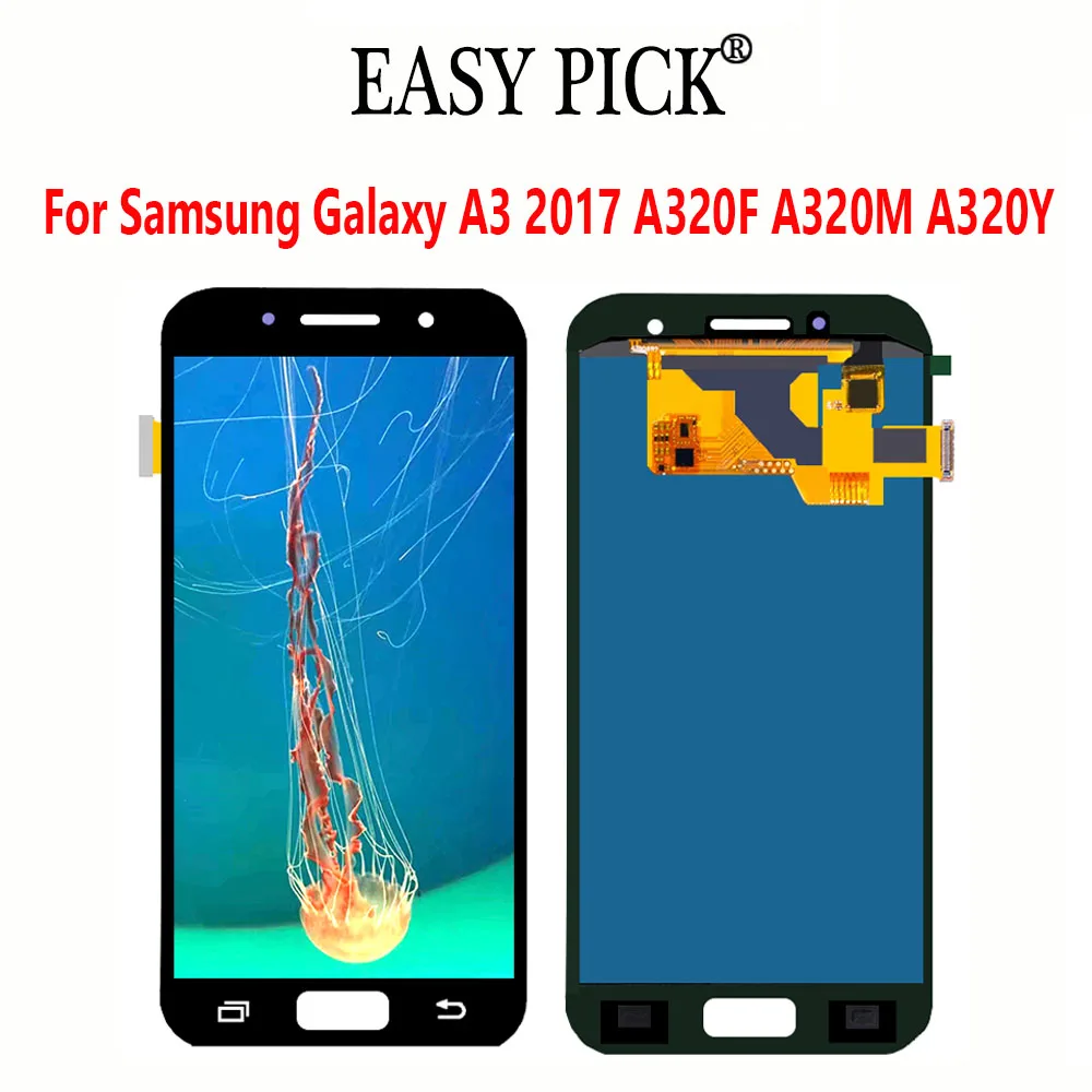 Для samsung Galaxy A3 A320F/DS A320FL A320M A320Y/DS ЖК-дисплей кодирующий преобразователь сенсорного экрана в сборе