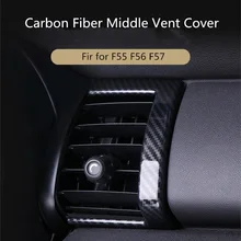 Автомобильная средняя вентиляционная крышка наклейка корпус внутренняя розетка рамка для Mini Cooper F55 F56 F57 отделка Аксессуары