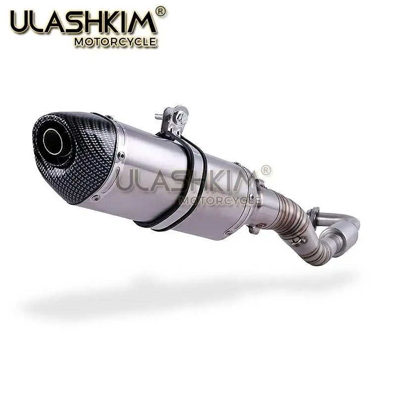 Слипоны для YAMAHA NMAX155 N MAX 155 NMAX155, мотоциклетные выхлопные трубы, полная система, Модифицированная Передняя средняя труба, глушитель