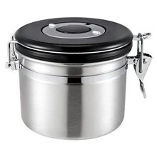 Топ!-1.2L герметичный чай кофе сахар наборы контейнер для хранения канистра набор для кофейных зерен молотый чай контейнер серебро L