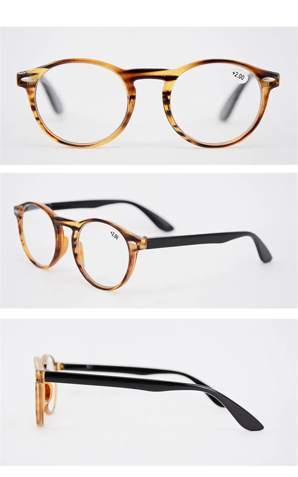 Seemfly очки для чтения для мужчин и женщин круглая красочная рамка Ретро Анти-усталость пресбиопические очки Модные Винтажные оправа солнцезащитных очков