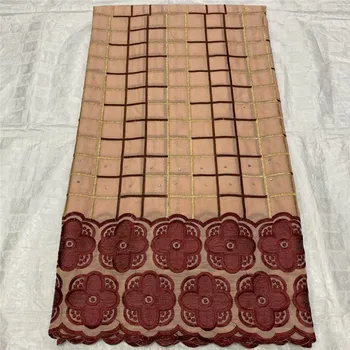 

Elegant African cotton lace fabric embroidery Swiss voile material for party dress OCH105(5yards/lot)