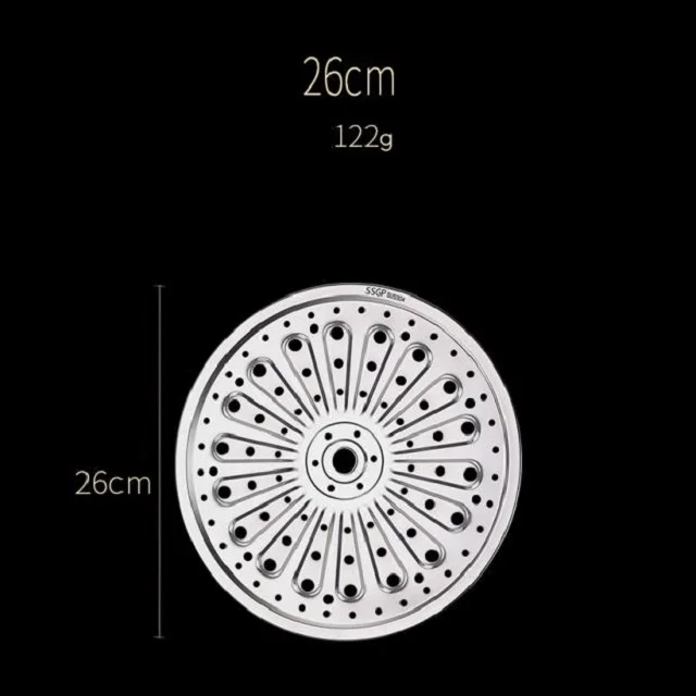1 шт. таблетки для приготовления на пару круглый 304 из нержавеющей стали лоток стойка Пароварка ломтик булочки вок сетка горячий Di26cm-28cm-30cm-32cm - Цвет: Di26cm