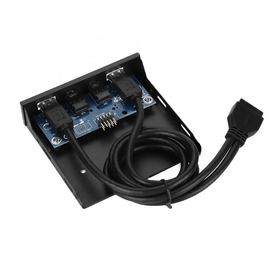 Аудио Передняя панель USB3.0 аудио флоппи Передняя панель 3,5 дюймов 2 USB3.0 интерфейсы с микрофоном аудио USB Передняя панель