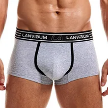 Brand Boxershorts Men Cotton Boxer Brief Men's Breathable Panties Man Sexy Underwear Men U -convex Pouch Underpants Homme