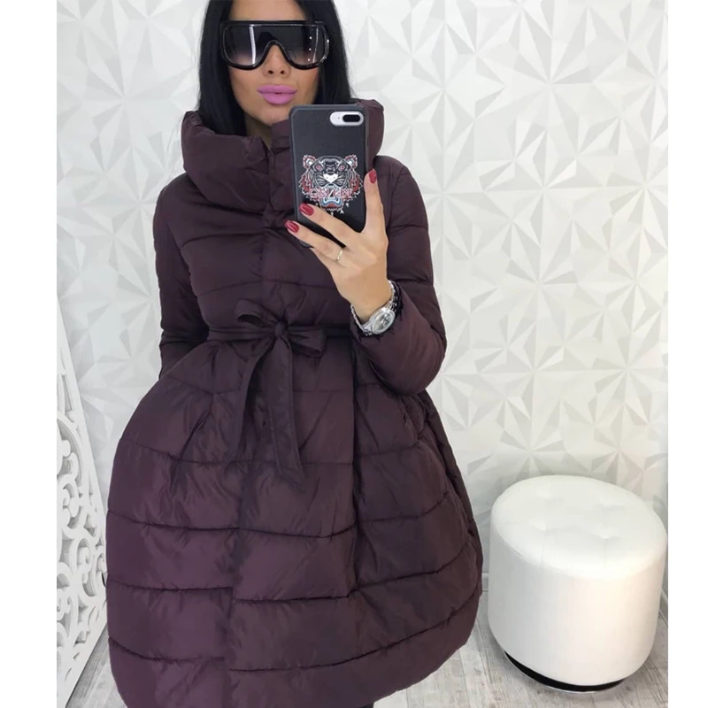 Liva girl Новое Женское пальто Зимние пуховики женские черные длинные пальто теплые парки верхняя одежда женская одежда