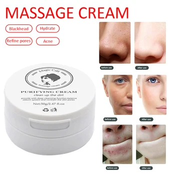 

Bamboo Cleansing Acne Cream Charcoal Purifying Balancing Massage Cream Facial Cleansing Pore Cream Skin Care TSLM1