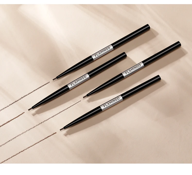 Фламинго черный тонкий профессиональный карандаш для бровей водонепроницаемый стойкий водонепроницаемый не легко обесцвечиваемый коричневый карандаш для бровей подарок b1022