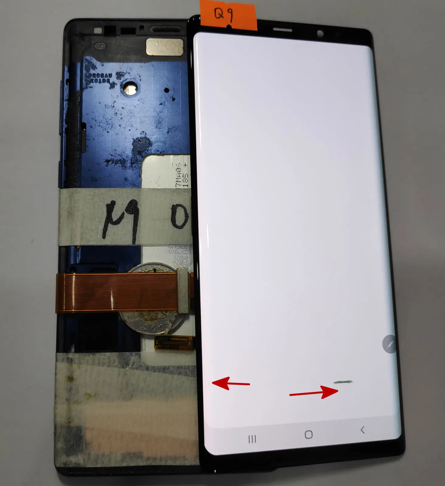Дефект Super Amoled для samsung Galaxy Note 9 Note9 N960 N960F N960D N960DS ЖК-дисплей сенсорный экран дигитайзер 6,3" - Цвет: Q9