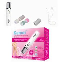 KEMEI KM-2703 Отшелушивающий педикюрный инструмент для удаления мозолей USB перезаряжаемая машинка для отшелушивания кожи уход за руками и