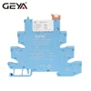 GEYA FY-41F-1 Din Rail Slim Relay Module Protection Circuit 6A Relay 12VDC/AC or 24VDC/AC Relay Socket 6.2mm thickness ► Photo 2/6
