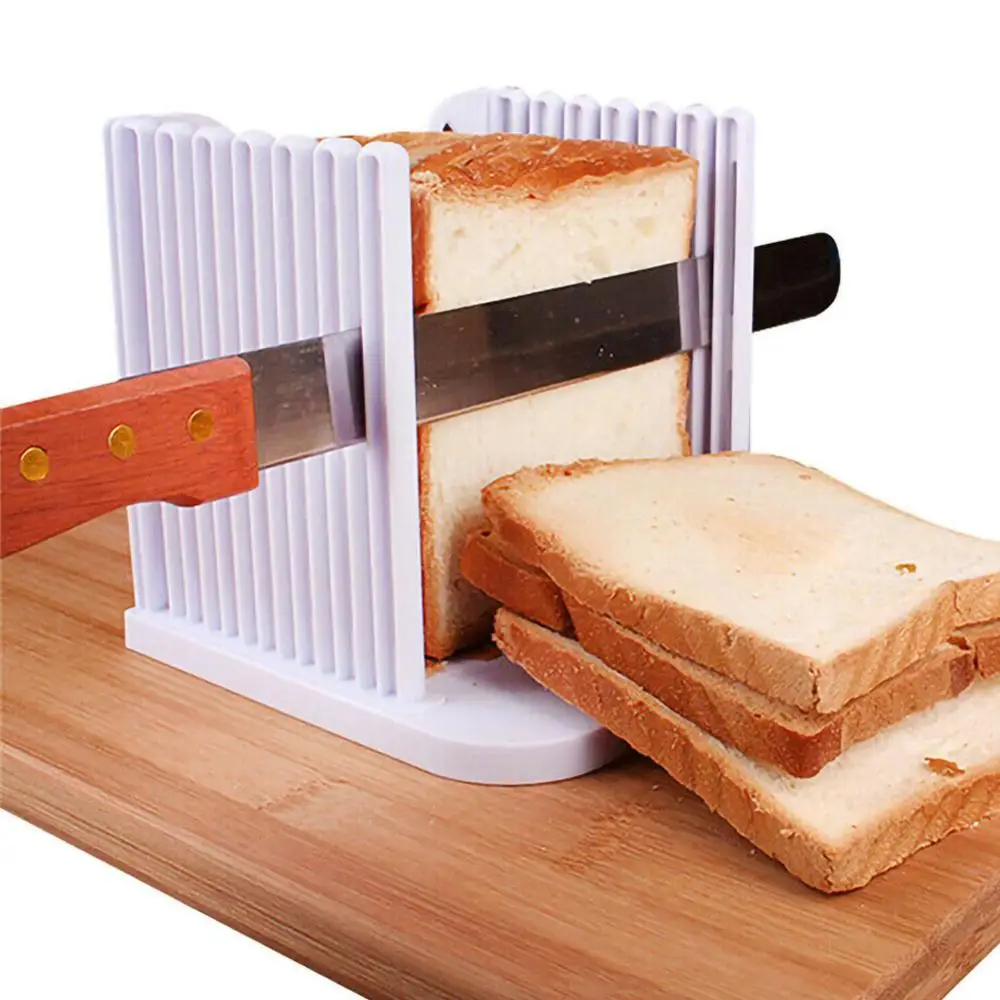 Details about   Bread Slicer Toast Cutting Loaf Sandwich Cutter Mold Kitchen Tool Shee 