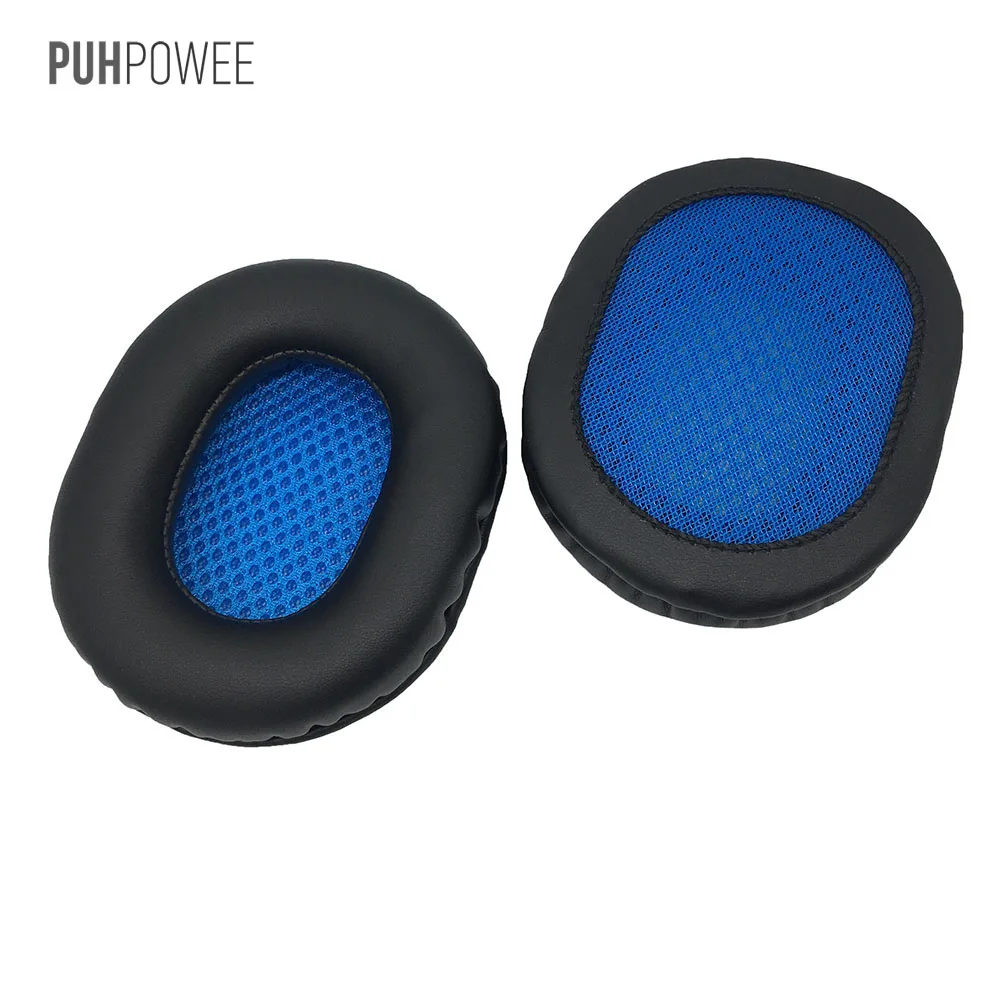 PUHPOWEE Сменные подушечки для наушников Philips SHB7000, наволочка, подушка, гарнитура - Цвет: Синий