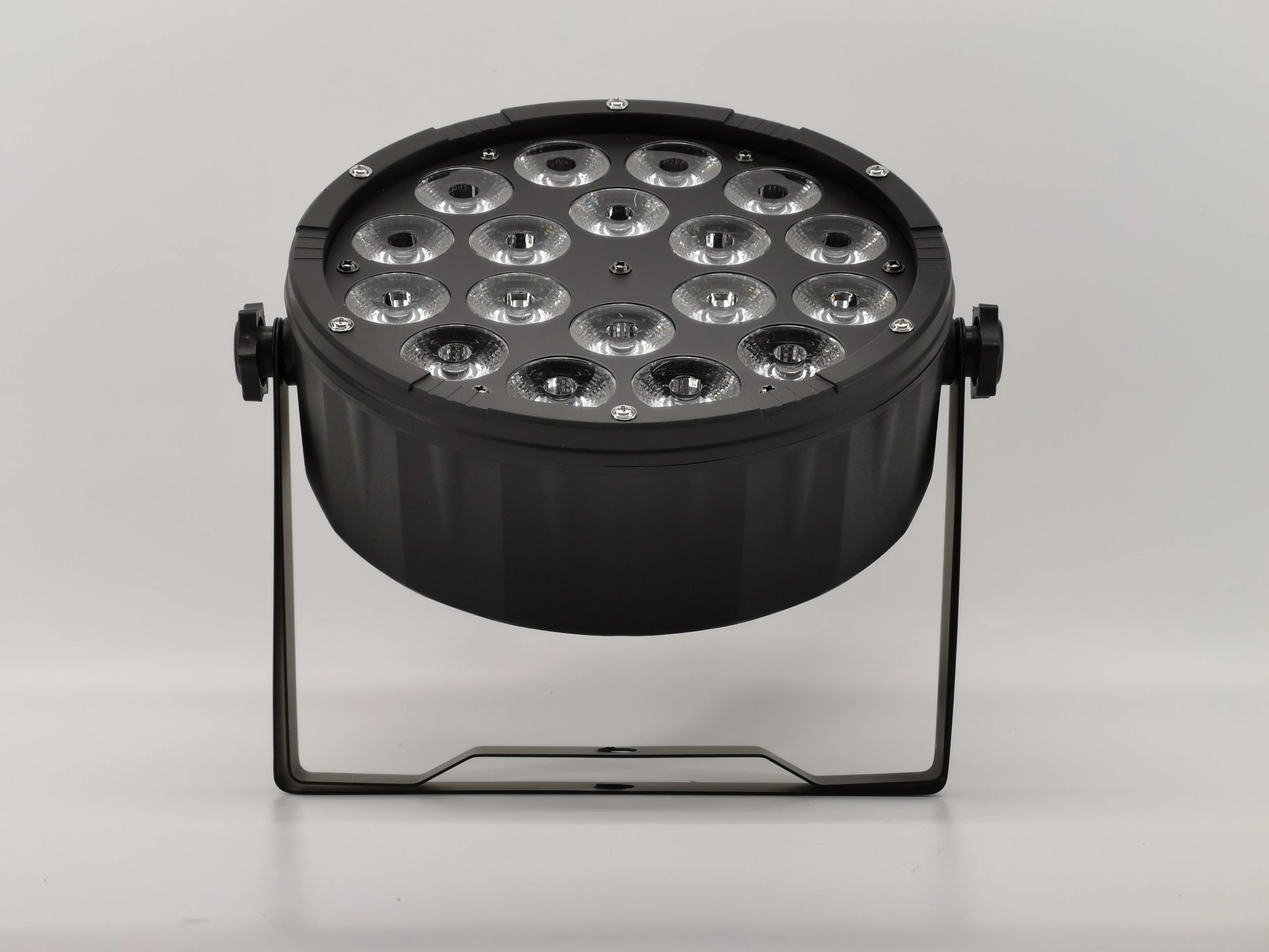 Дистанционное управление 18x12 Вт led par огни dmx512 большие линзы rgbw 4в1 led плоский par led dj освещение оборудование дискотека
