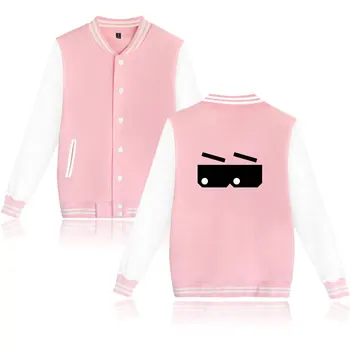 

LUCKYFRIDAYF Creativity Print Cartoon Glasses Jacket Unisex Fashion Casual Winter Women K-Pop Fans Baseball Jacket Clothes