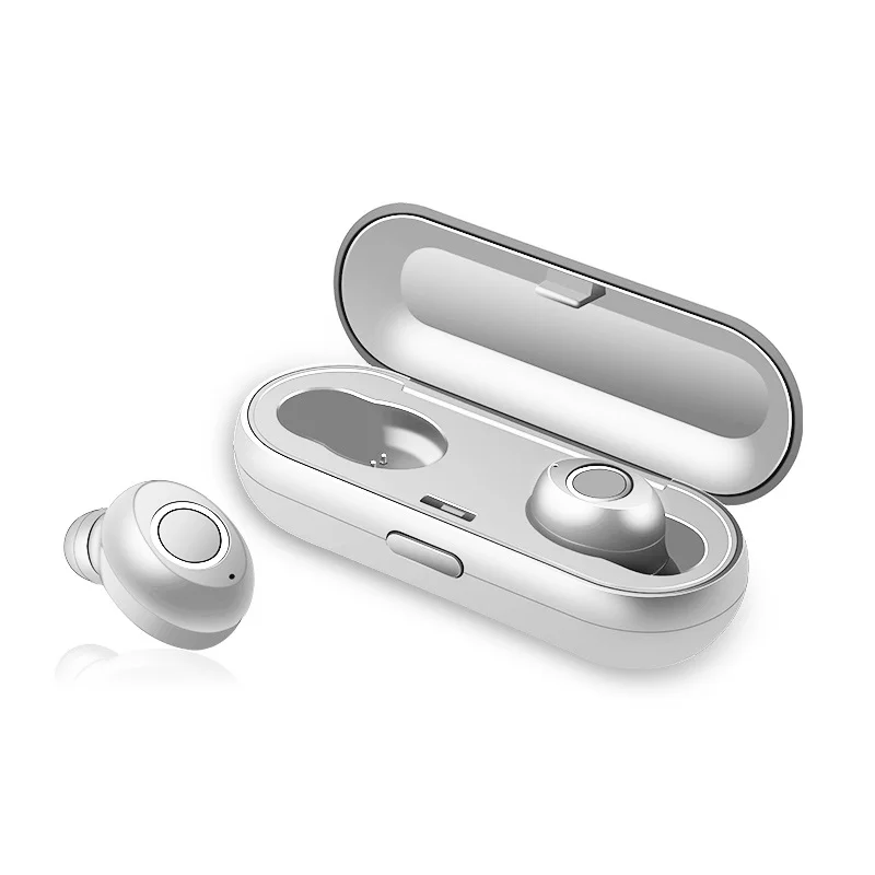 CLAITE TWS True Беспроводные bluetooth 5,0 наушники CVC6.0 с шумоподавлением стерео наушники с микрофоном - Цвет: Белый