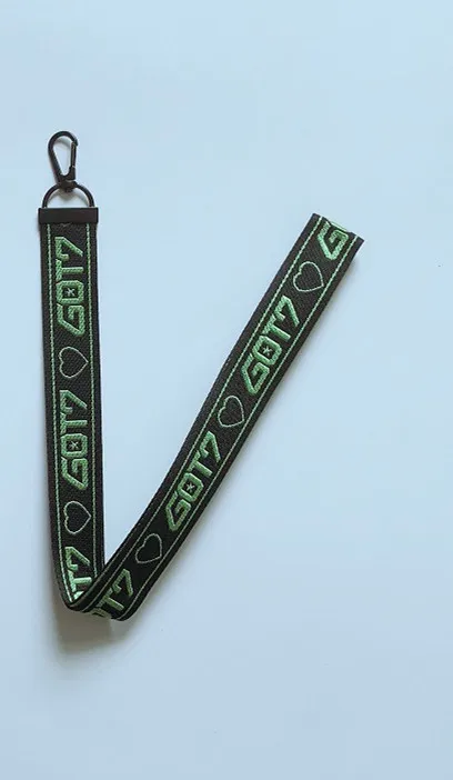 GOT7-long 1pcs KPOP Blackpink Twice Exo Got7 IZONE SEVENTEEN брелок для ключей нитки для вышивки подвесная веревка для телефона кольцо шнур - Цвет: GOT7-long 1pcs