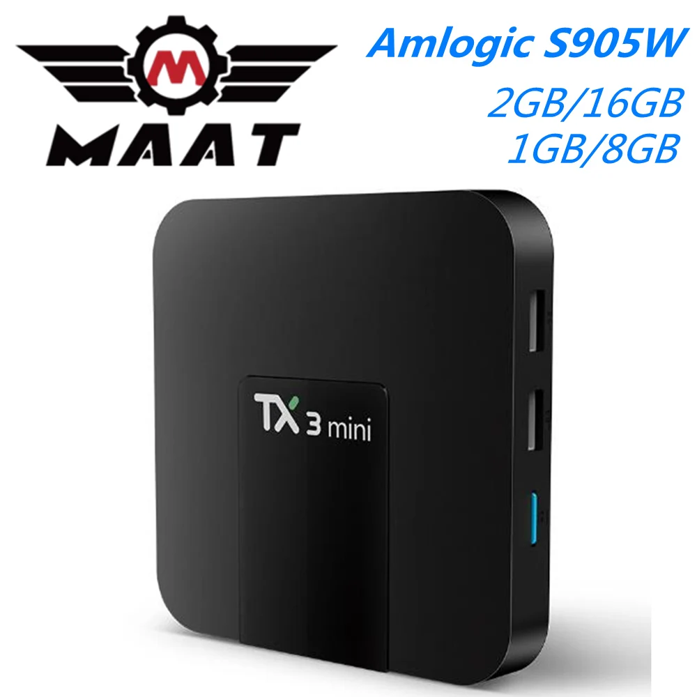 10PCS/Lot TX3 Mini Android 7.1 TV Box Smart 4K Set Top Box Media Player Amlogic S905W Quad Core 2GB Ram 16GB Rom H.265 TV BOX