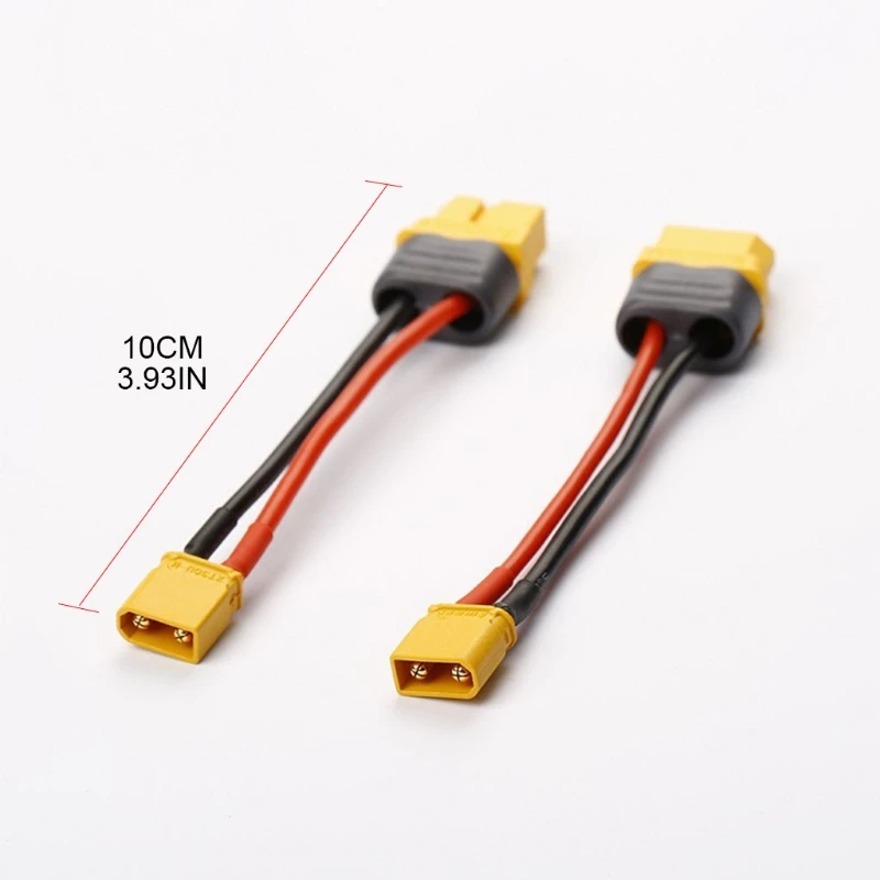 Adaptateur XT60 vers XT30 Mâle/Femelle 10cm 16AWG