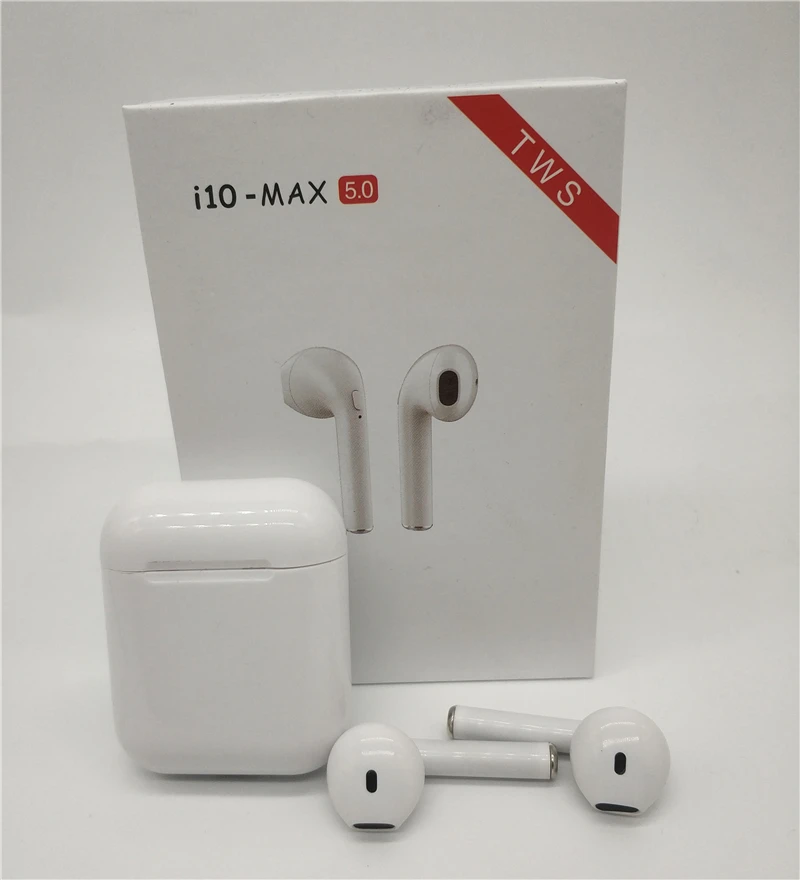 

i10 max TWS Wireless Bluetooth 5.0 Earphones Earpiece Earbuds Headsets With Mic For Samsung S6 S8 iPhone X 7 8 Xiaomi Huawei LG