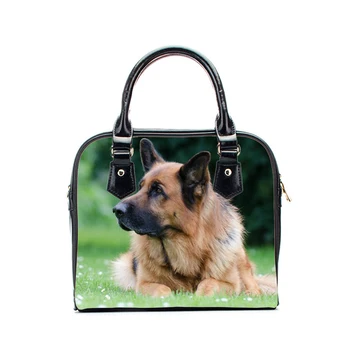 

New Customized German Shepherd Female Handbag Ladies PU Shoulder Messenger Cute Dog Bags Wholesale Bolsos de Mujer Dropshipping